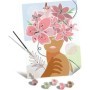 Pictura pe numere Tablou Canvas femeie cu flori in cap